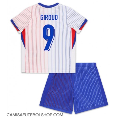 Camisa de time de futebol França Olivier Giroud #9 Replicas 2º Equipamento Infantil Europeu 2024 Manga Curta (+ Calças curtas)